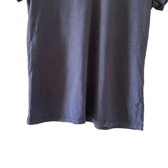 Universal Thread Charcoal Gray V-Neck Short Sleeves Cotton M # 1351 - Picture 4 of 12